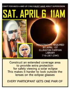 Make Extended Eclipse Glasses @ Ellington Farman Library