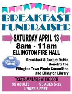 Breakfast Fundraiser @ Ellington Fire Hall