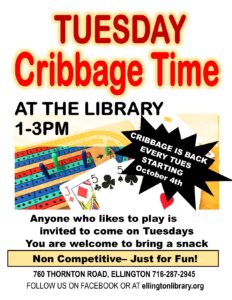 Tuesday Cribbage @ Ellington Farman Library