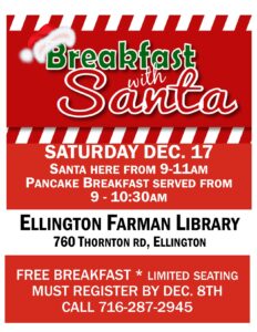 Breakfast with Santa @ Ellington Farman Library